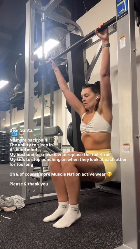 Instagram post by @transforming_kylie for Muscle Nation. Caption reads: [...] for too much 🤪

& for you to use my....