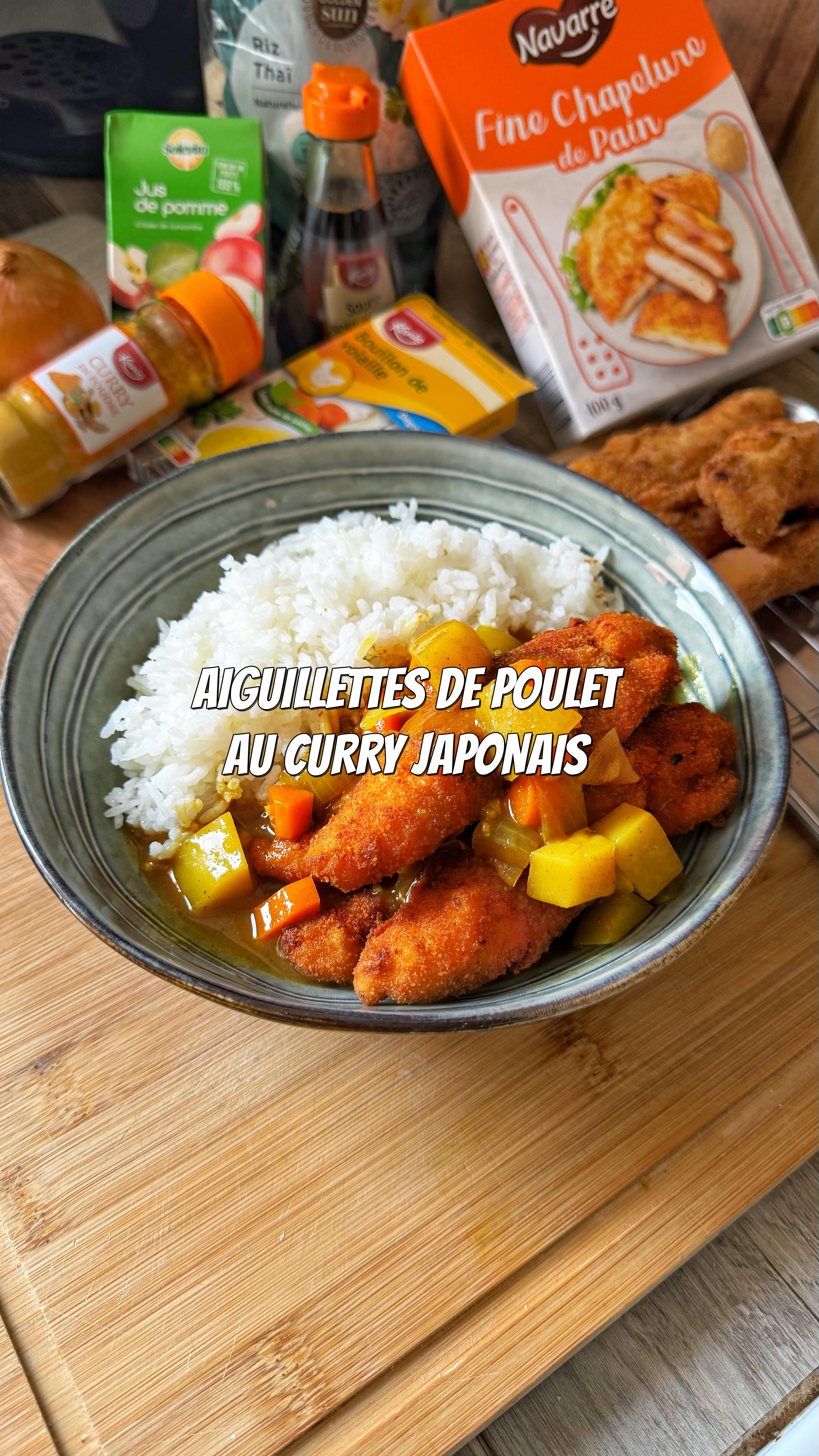 Instagram post by @lerizjaune for Lidl CZ. Caption reads: Aujourd’hui je vous propose un curry japonais à....