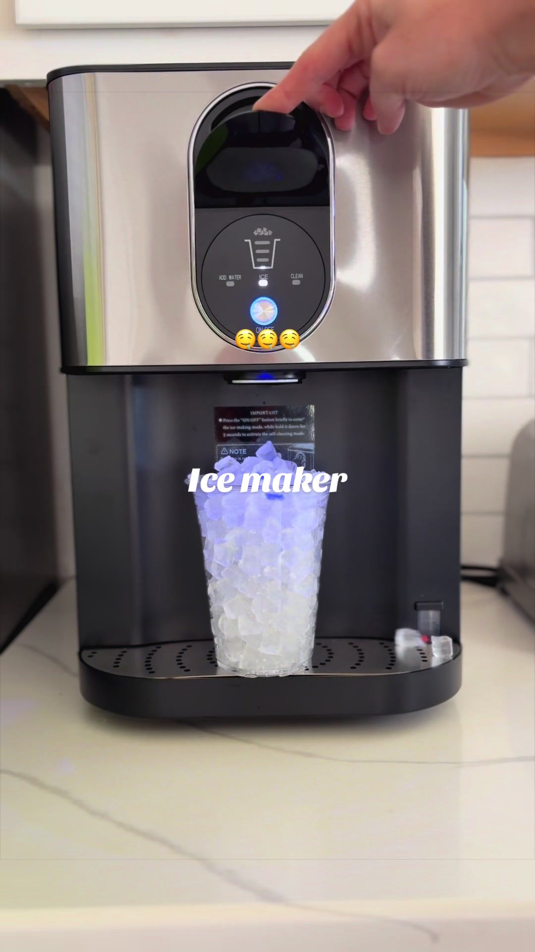 TikTok post by @morganclaytor for Cowsar Appliance. Caption reads: I want to eat gallllons of this ice @Cowsar....