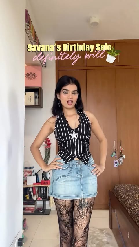 Instagram post by @shibikshaaaaa for Savana. Caption reads: Savana’s Birthday Sale is here with 80% off [...].