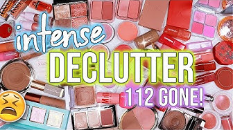YouTube post by @AngelicaNyqvist for Adept Cosmetics. Caption reads: HUGE Bronzer, Blush & Face Palette Declutter 2025....