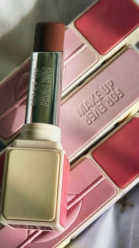 Instagram post by @miami_beauty_reviews for MAKE UP FOR EVER. Caption reads: The new @makeupforever Artist ColorGlow Lip Balms....