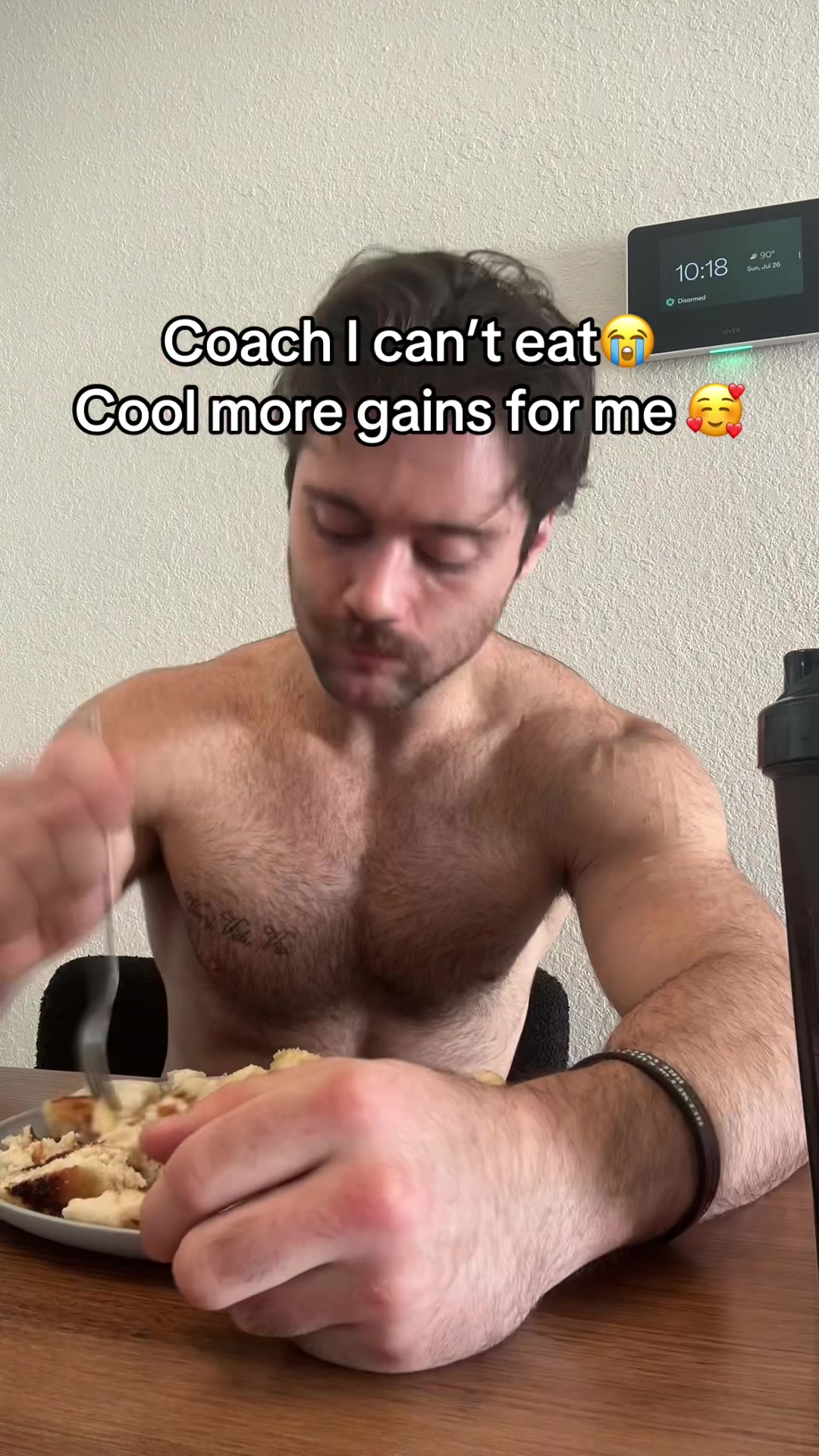 TikTok post by @christwithcolt for Gorilla Mind. Caption reads: [...] hunt it all into my muscles 🥰🥰 @Gorilla....