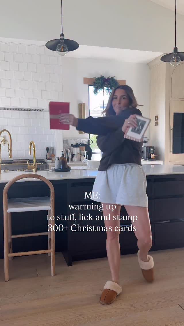 Instagram post by @kristenforgione for Minted. Caption reads: I lovvvve designing my cards with @minted but....