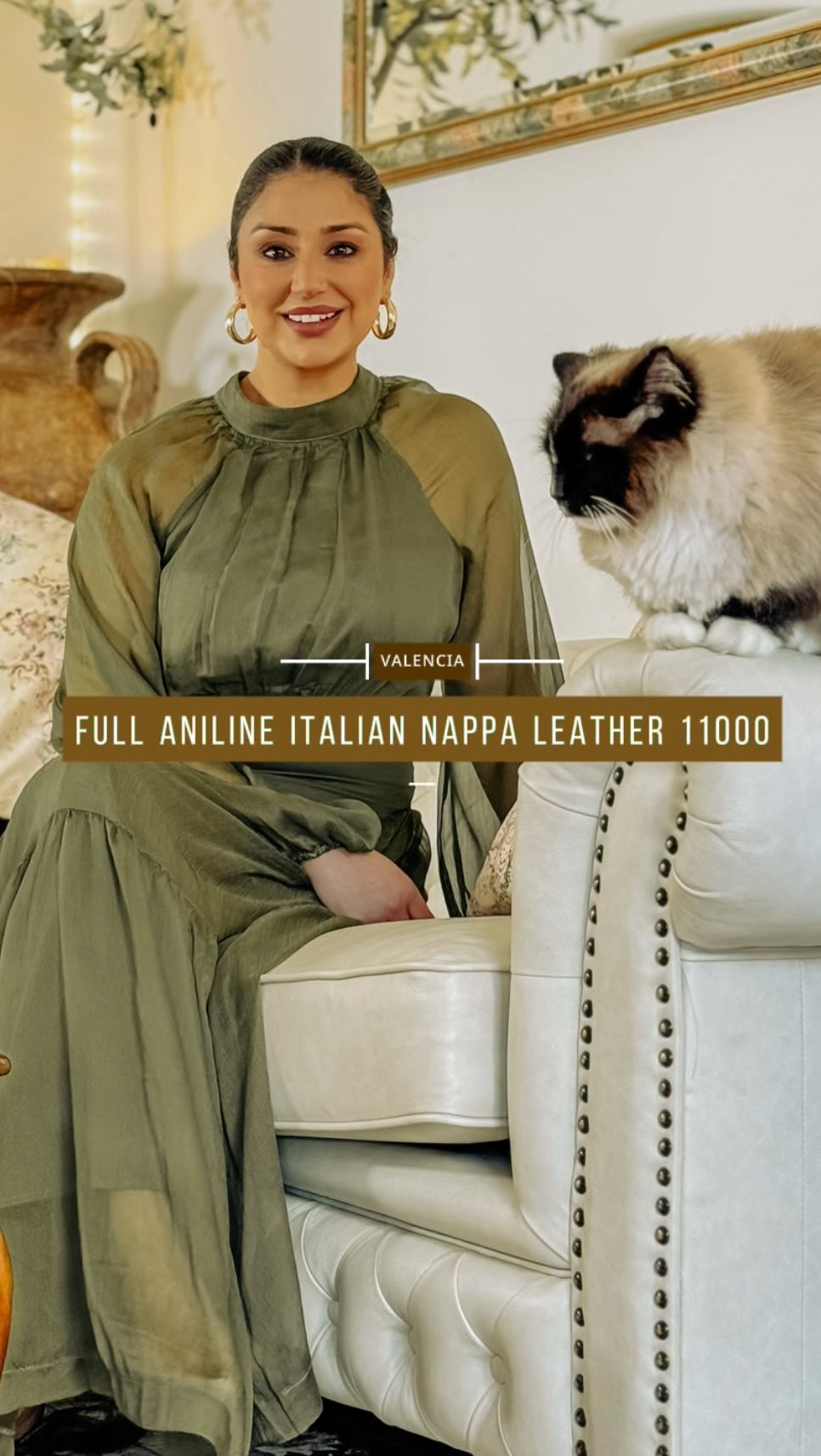 Instagram post by @maryamnasim1 for Valencia Theater Seating. Caption reads: I’ve always believed your space should evolve with....