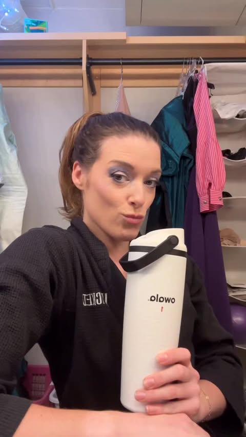 Instagram post by @maryspacekate for Owala. Caption reads: Me 🤝 my golf ball @owala - If you have watched....