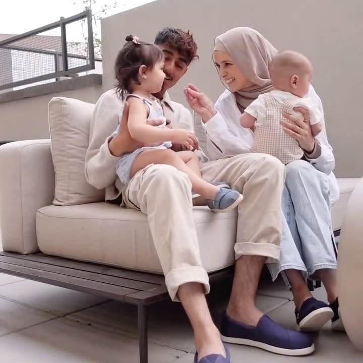 Instagram post by @_.bushraaaaa for Toms. Caption reads: Every step together is a moment worth....