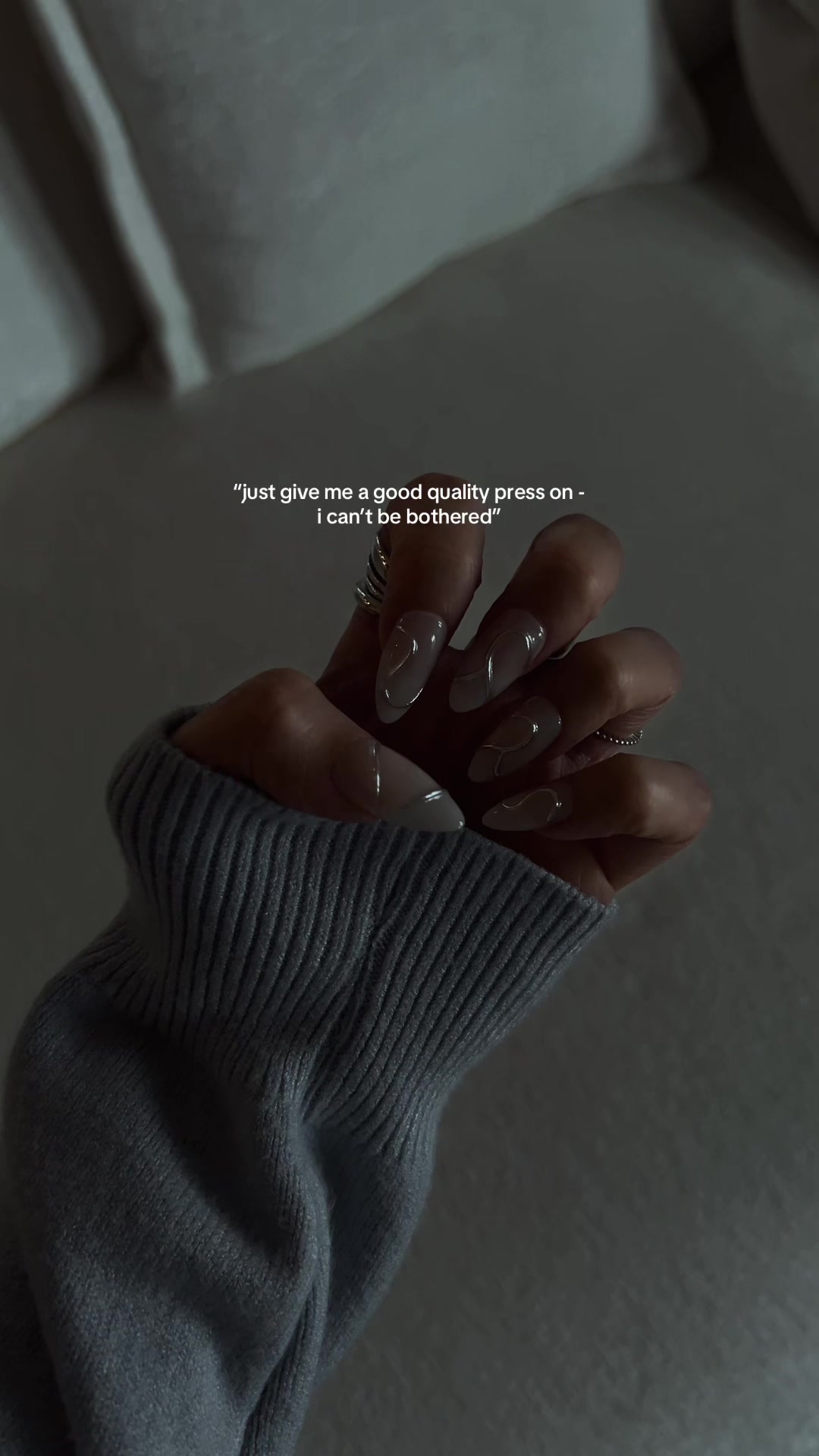 TikTok post by @ari_jaw for Nailboo. Caption reads: @Nailboo they genuinely don’t come off even if....