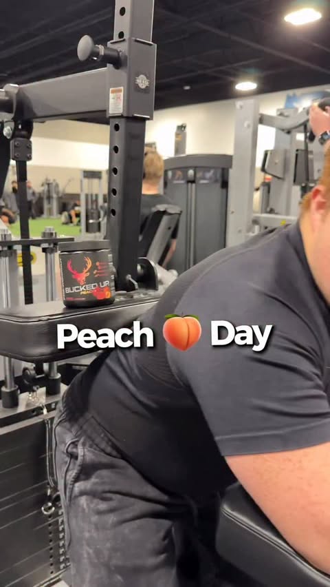 Instagram post by @leiithegoat for Bucked Up. Caption reads: New year New Pre 😘🍑
@buckedup Peach/Pom
Code:....