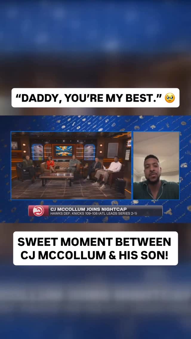 Instagram post by @3jmccollum for NBA. Caption reads: [...] his postgame interview with the @nbaonprime....