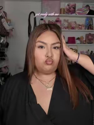 TikTok post by @melanieangelese for KimChi Chic Beauty. Caption reads: [...] @Juvia’s Place @Morphe Cosmetics @KimChi....