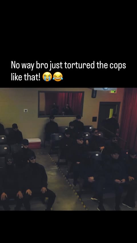 Instagram post by @memeclips.ig for Mrbeast. Caption reads: [...] trap them inside a theater. 😭🚨🎭 In....