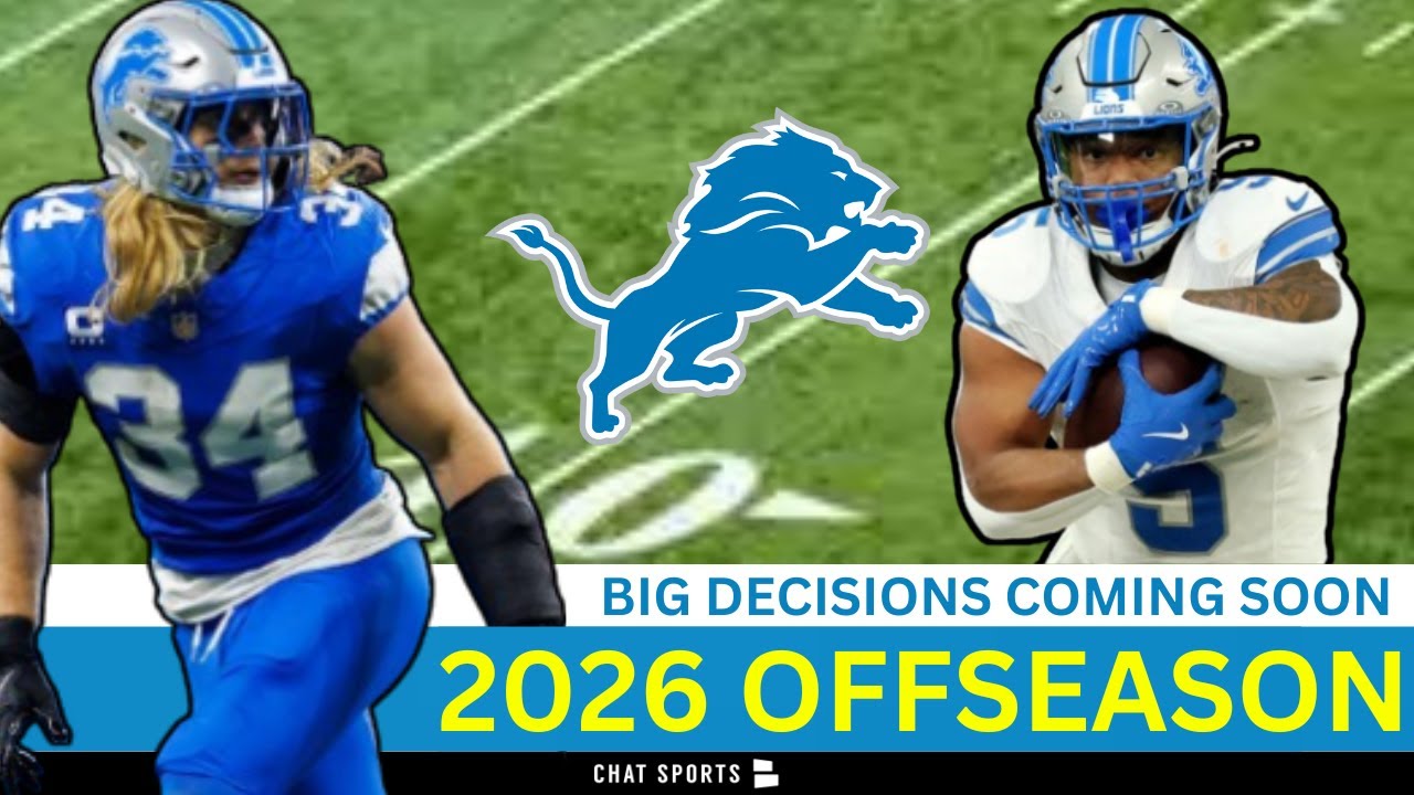 YouTube post by @LionsToday for Omaha Steaks. Caption reads: 4 SURPRISE Detroit Lions Cut Candidates Ft. David....