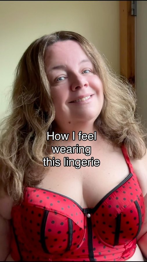 Instagram post by @asksfairy for PARFAIT Lingerie. Caption reads: How I feel wearing this lingerie? Like a Ladybird....