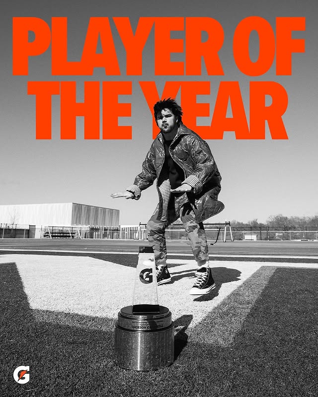 Instagram post by @jcantwell2499 for Gatorade. Caption reads: Putting everyone on notice, @jcantwell2499 has....