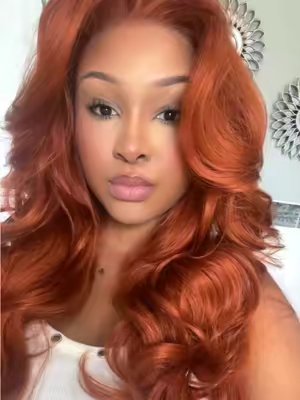TikTok post by @simplychloeashley for SamsBeauty. Caption reads: [...] ginger 😌 Peak 701 in Ginger @outre....