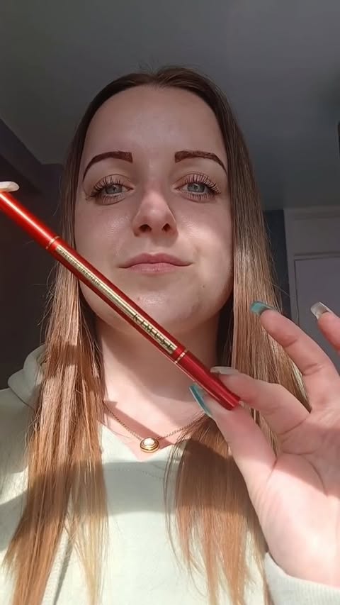 Instagram post by @monikaaaaa1995 for Bayfree Cosmetics. Caption reads: Kimuse Precise Like Hair Eyebrow Pencil in shade....