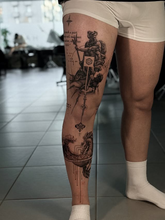 Instagram post by @gabrielepalma_ for Dragonhawk Official. Caption reads: To reach a port, we must sail - sail, not tie at....