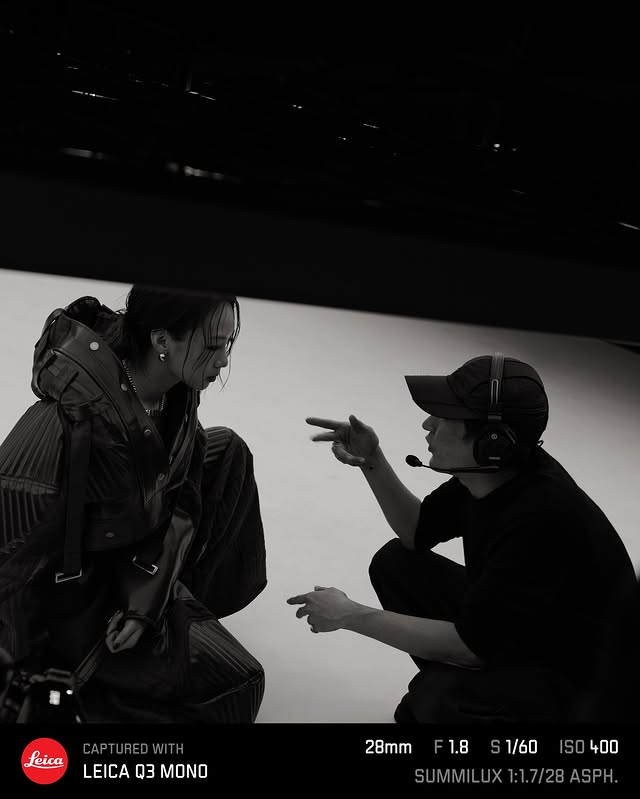 Instagram post by @zang_kaii for Leica Camera. Caption reads: （BTS） 一直記得 12 月初見到 Jennifer 的那天，她堅定的對我說：....