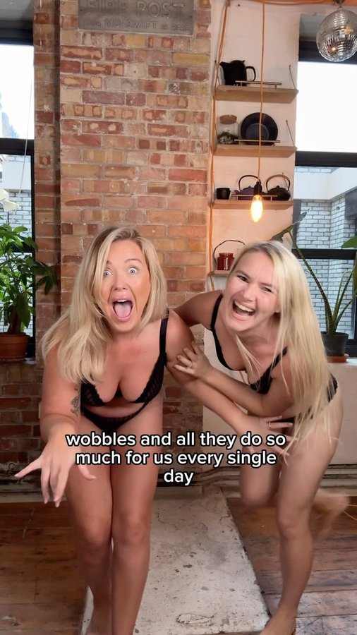 Instagram post by @thebodypositivemum for Pour Moi. Caption reads: [...] ready to take a journey with us and....