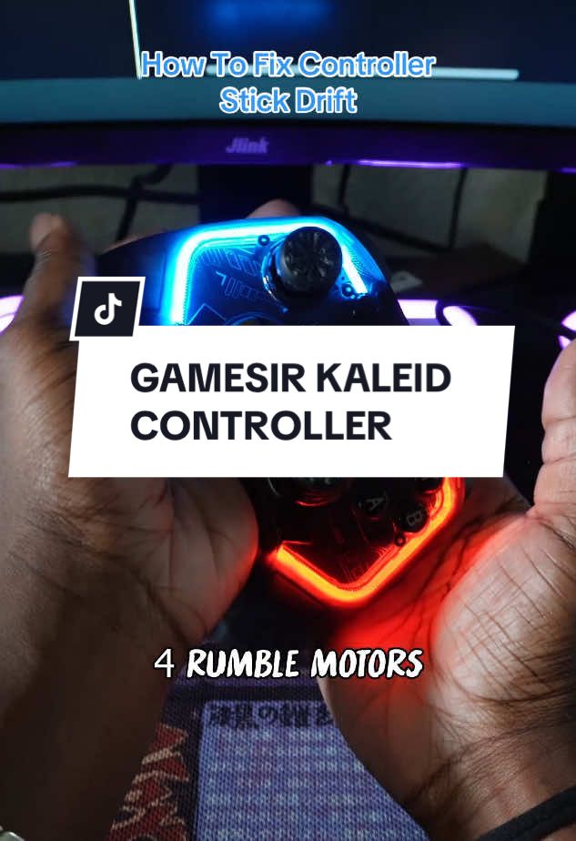 TikTok post by @raptechpcs for GameSir. Caption reads: The GameSir Kaleid isn’t just about looks — it’s....