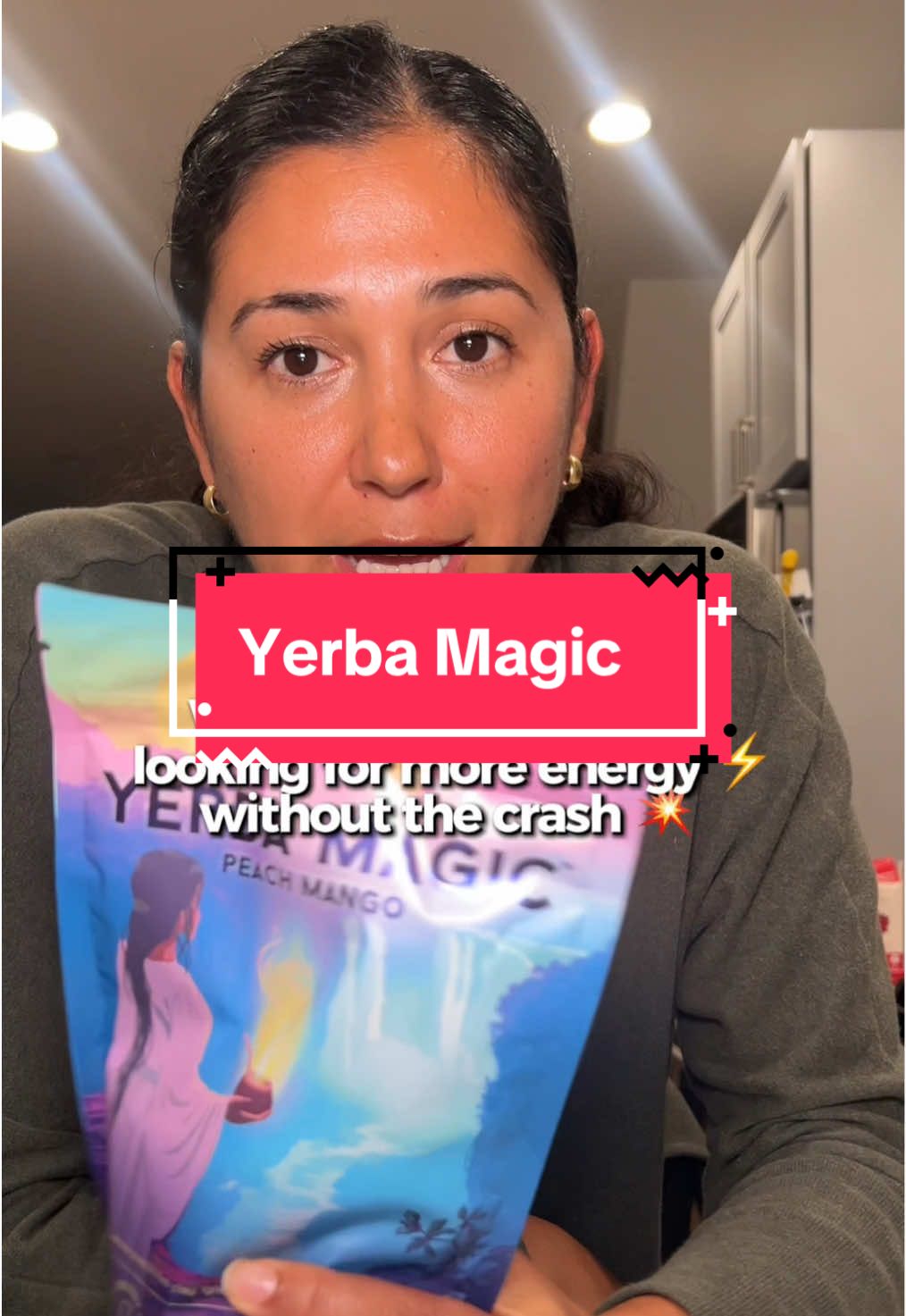 TikTok post by @gabrielaalexismosquera for Brainista. Caption reads: [...] on the peach mango Yerba Magic from....