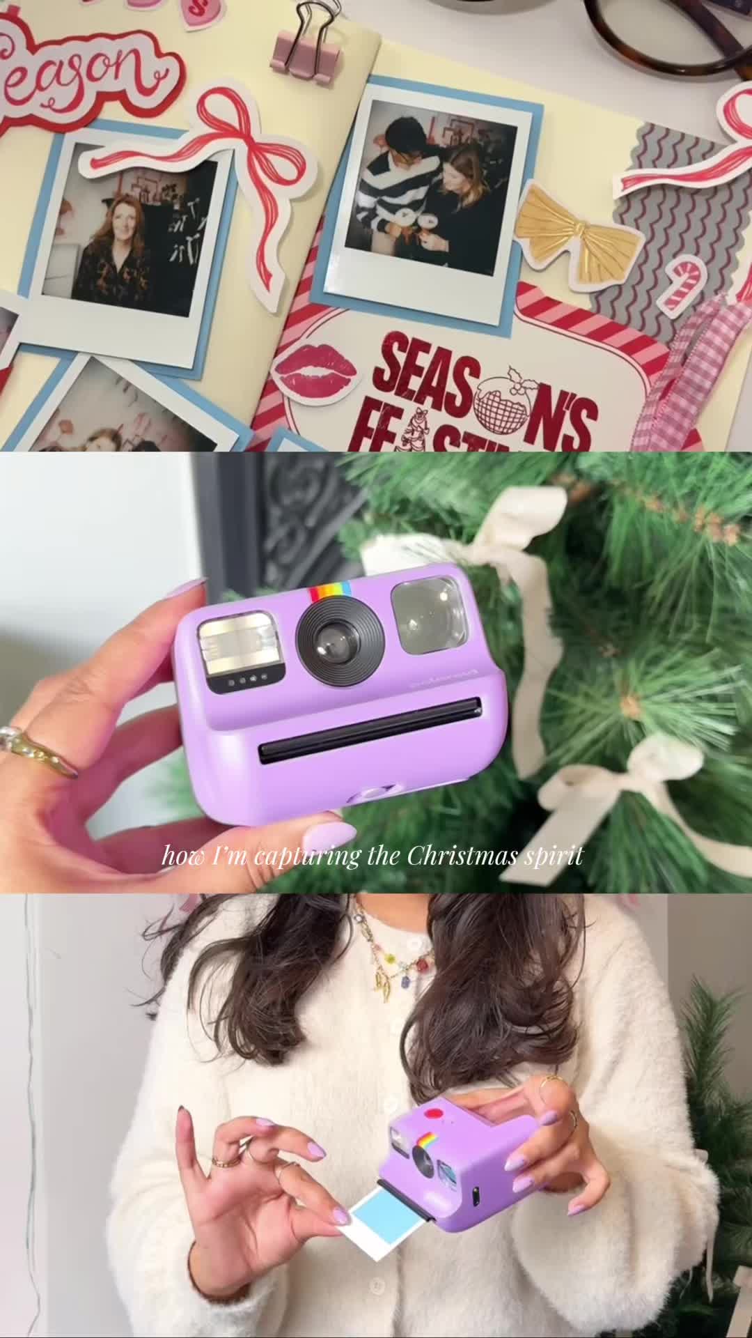 TikTok post by @sus.ie for Polaroid. Caption reads: [...] holding on to what matters with @Polaroid 💌....