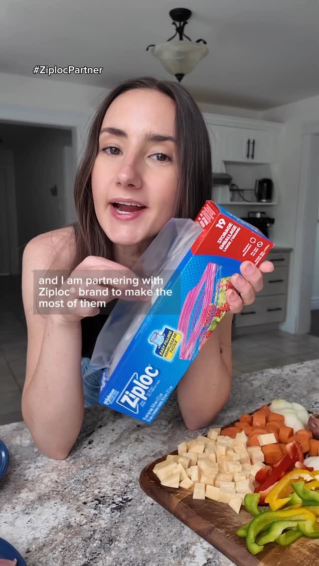 Instagram post by @mac.larena for Ziploc. Caption reads: #ZiplocPartner Summer is too short to spend in the....