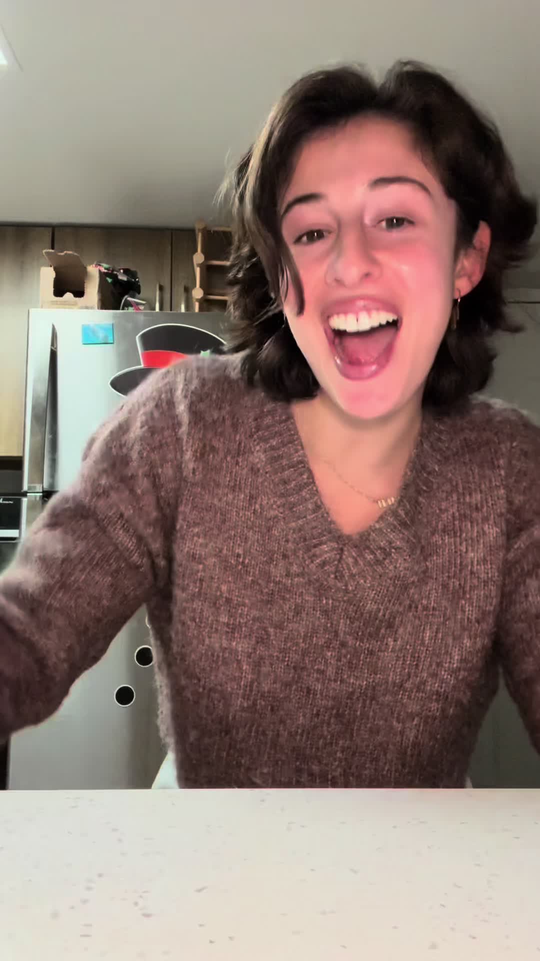 TikTok post by @slothgirl__ for Oishii. Caption reads: Come shopping with me for @Oishii strawberries!!!....