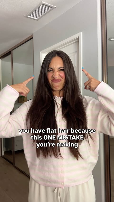 Instagram post by @sierradallas for MONDAY Haircare. Caption reads: [...] easy haircare routine 🌸🩷💁🏻‍♀️✨....