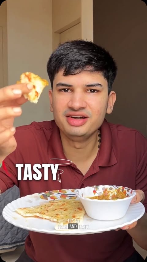 Instagram post by @sunnny.jadhavv for Aashirvaad. Caption reads: [...] Food Love, Foodstagram, Eating, ]....