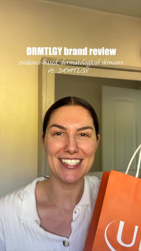 Instagram post by @adaatude for DRMTLGY. Caption reads: [...] skincare so today we’re diving into @drmtlgy....