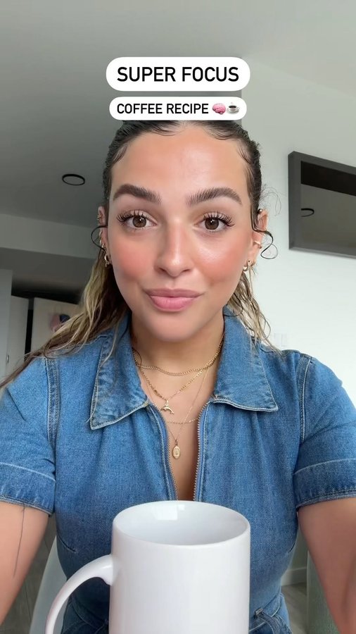 Instagram post by @emonthebrain for Four Sigmatic. Caption reads: My ultimate science-backed focus coffee recipe....