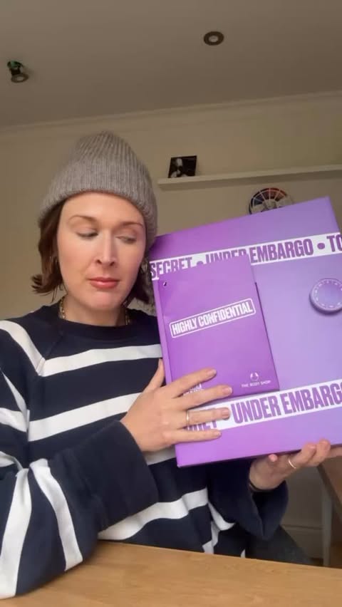 Instagram post by @genevieveturleymua for The Body Shop. Caption reads: AD| @thebodyshop are bringing back the nostalgia....