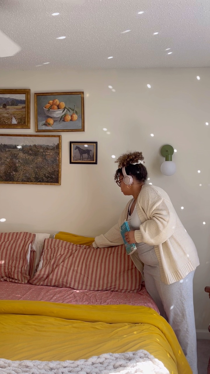 Instagram post by @breexjanae for The Poplight. Caption reads: [...] and elevated my space with my new....