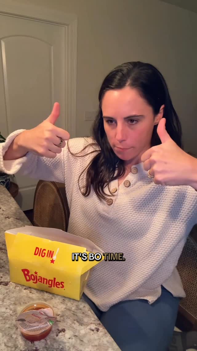 Instagram post by @macywatkinsjohnston for Bojangles. Caption reads: Here is my official ruling on the @bojangles....