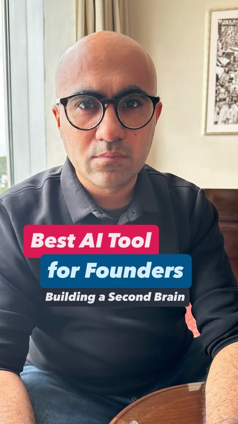 Instagram post by @casarthakahuja for Emergent Labs. Caption reads: [...] your Company’s Second Brain on the....