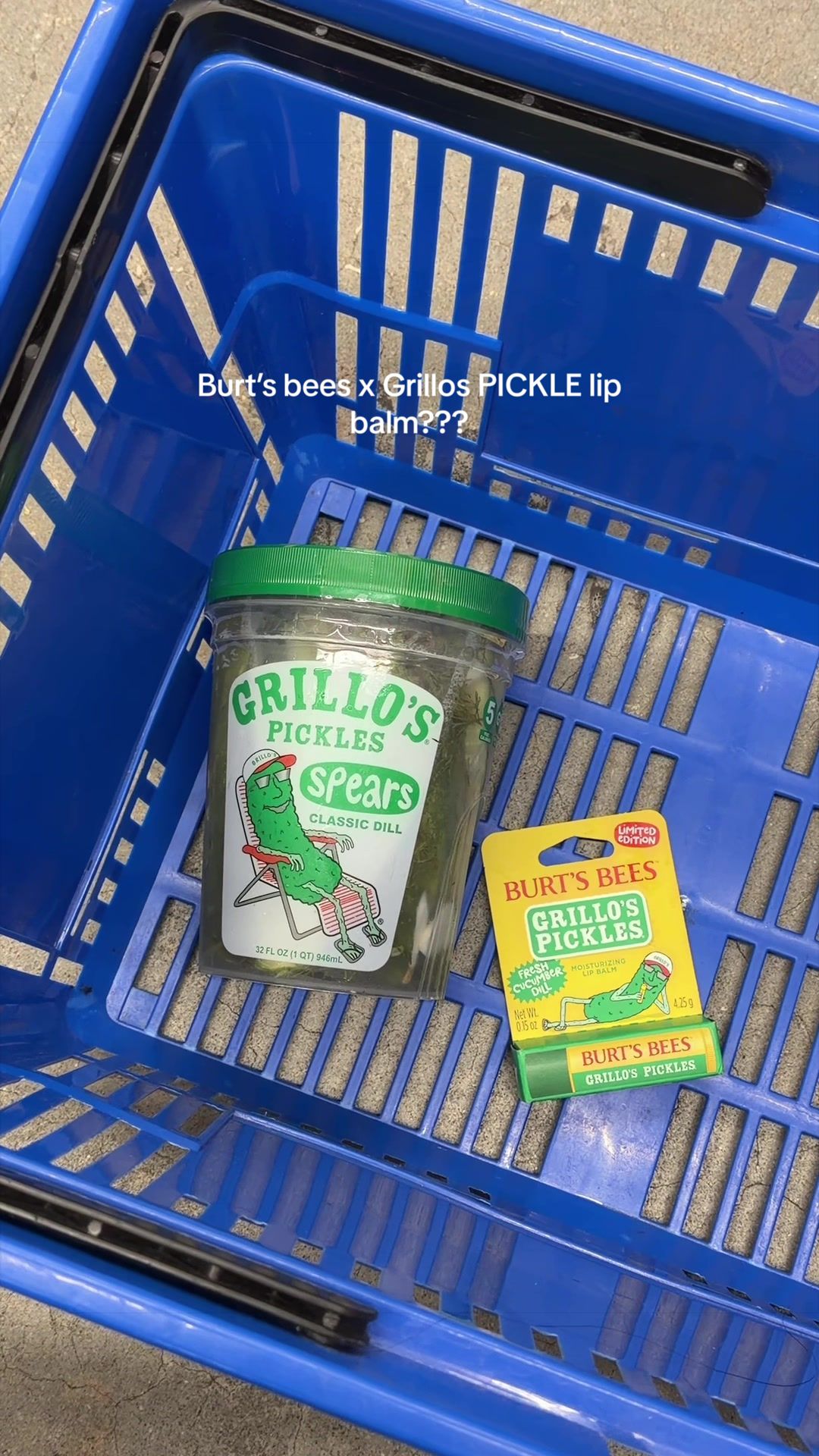 TikTok post by @lillyybearrr for Burt's Bees USA. Caption reads: Come shop with me at @Walmart for the....