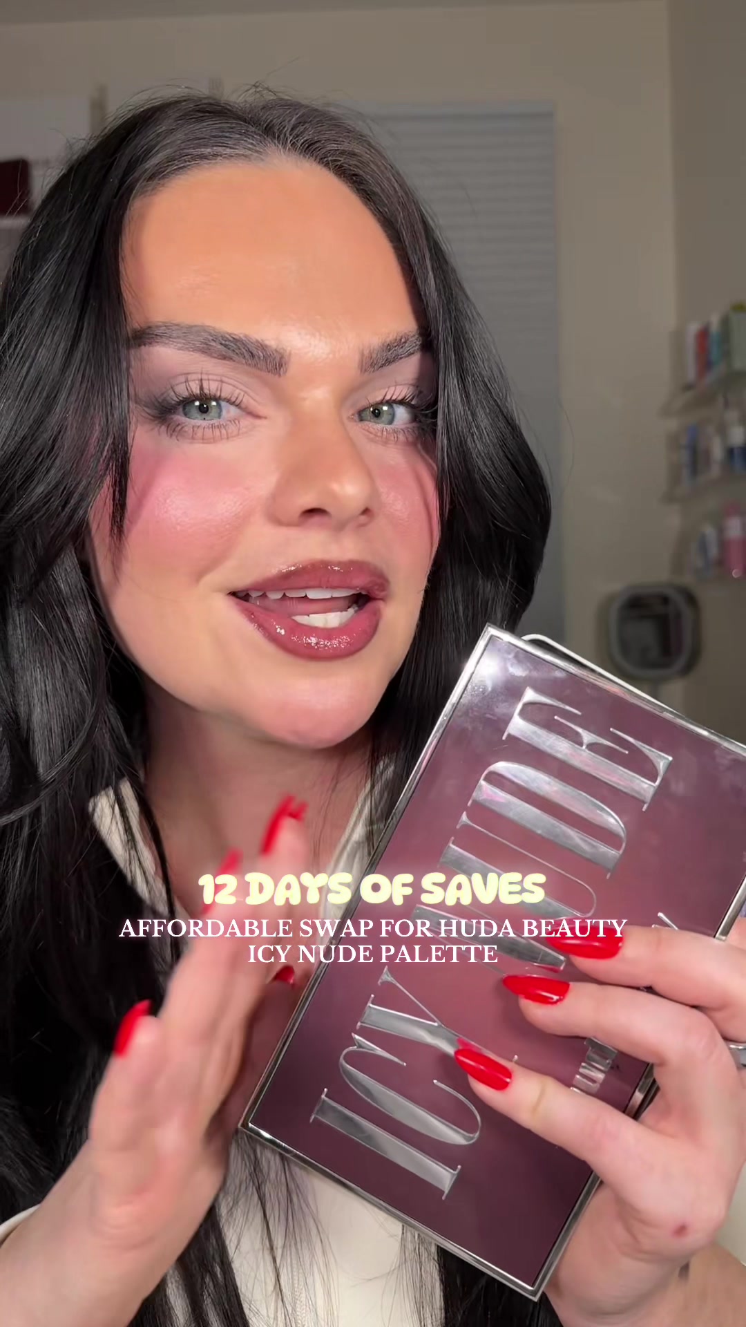 TikTok post by @kristynhoffman96 for Morphe. Caption reads: I’ll say it again… not exact dupes but both will....