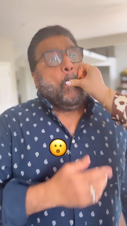 Instagram post by @itsshokofehkhan for Crescent Foods. Caption reads: Totally got caught by my husband 🫣GIVEAWAY:....