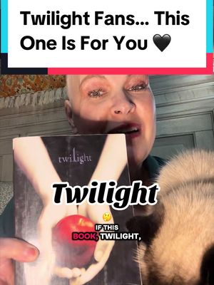 TikTok post by @peppermintpatty027 for ThriftBooks. Caption reads: [...] #booktok #twilight @ThriftBooks Shop.