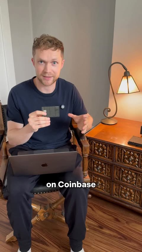 Instagram post by @johnefinance for Coinbase. Caption reads: [...] too 😳
 That’s why I applied for the....