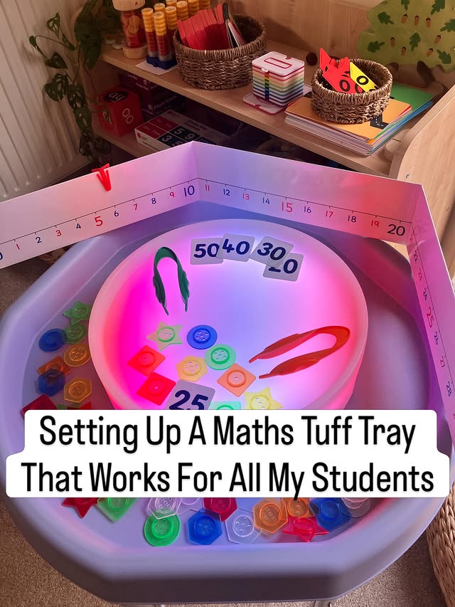 Instagram post by @head_start_primary_tuition for Learning Resources. Caption reads: [...] Number Line with Clips (gifted) ⭐️....