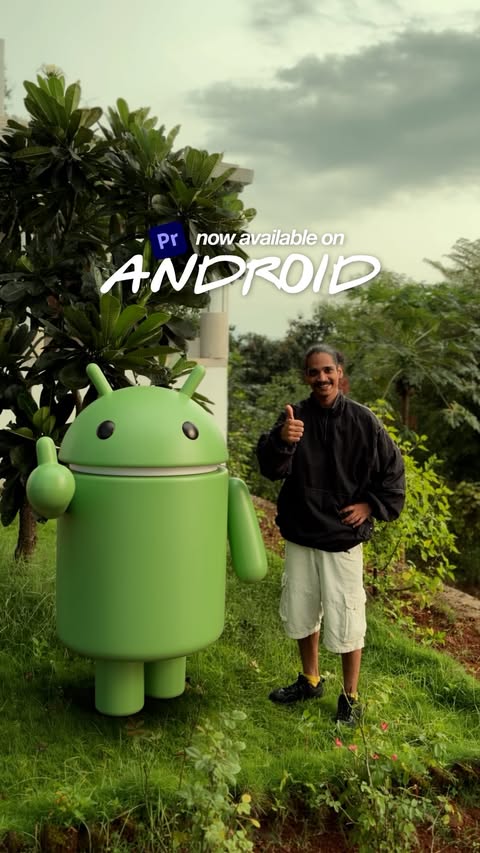 Instagram post by @stp_tushar for Adobe Live Community. Caption reads: Comment “Android” and I’ll send you the link in....