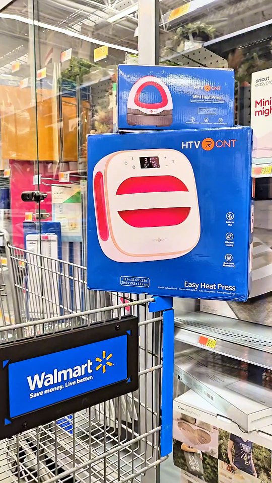 Instagram post by @jessdesigningforyou for HTVRONT. Caption reads: ✨BIG news, crafters!✨ HTVRONT is now available at....