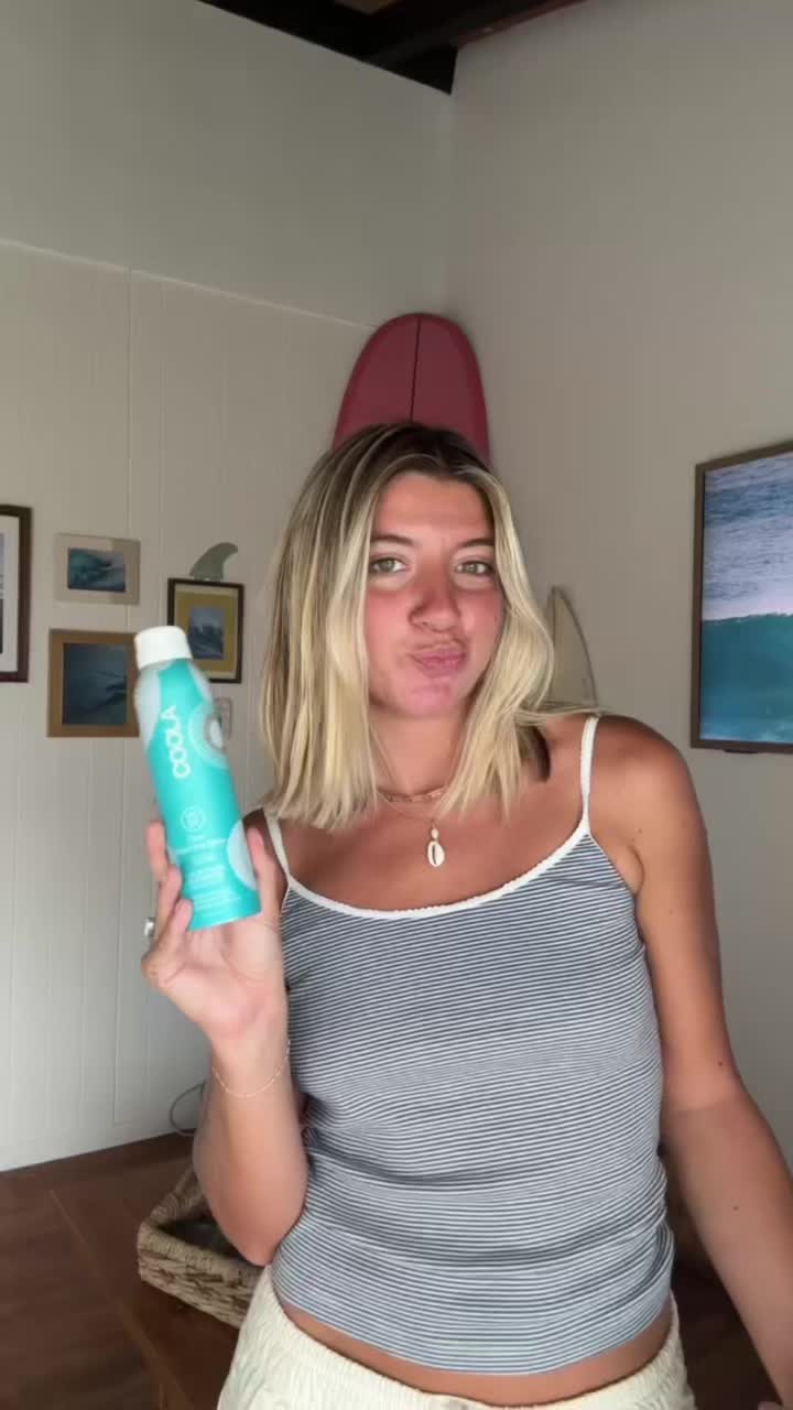 TikTok post by @ajcoastal for COOLA. Caption reads: [...] new California Summers limited-edition....