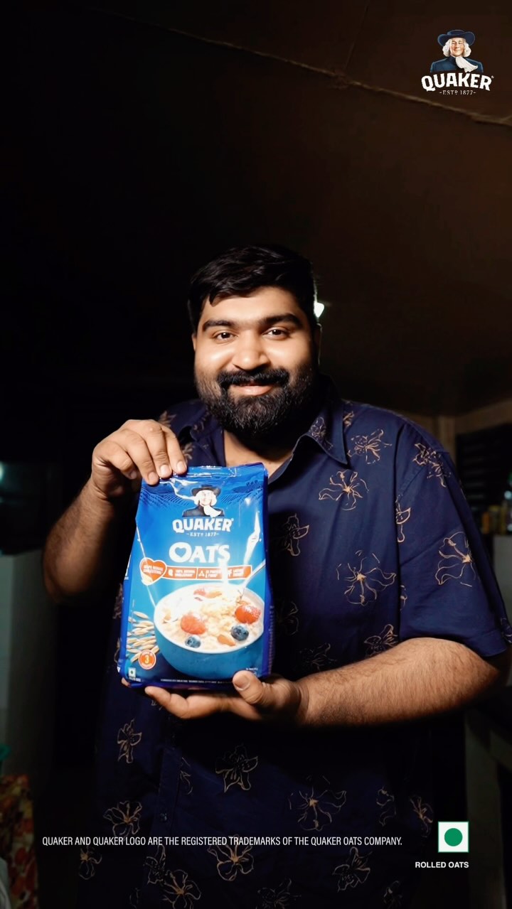 Instagram post by @basims_plate for Quaker. Caption reads: Today, I’m making refreshing drinks for Iftar with....