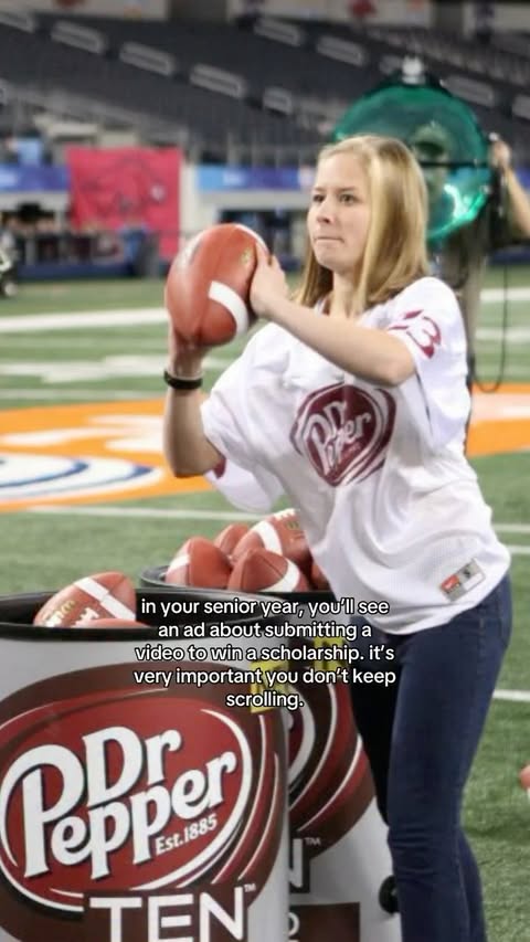 Instagram post by @erinadvocates for Dr Pepper. Caption reads: fun fact friday!! 🏈🏈

did you know my love for....