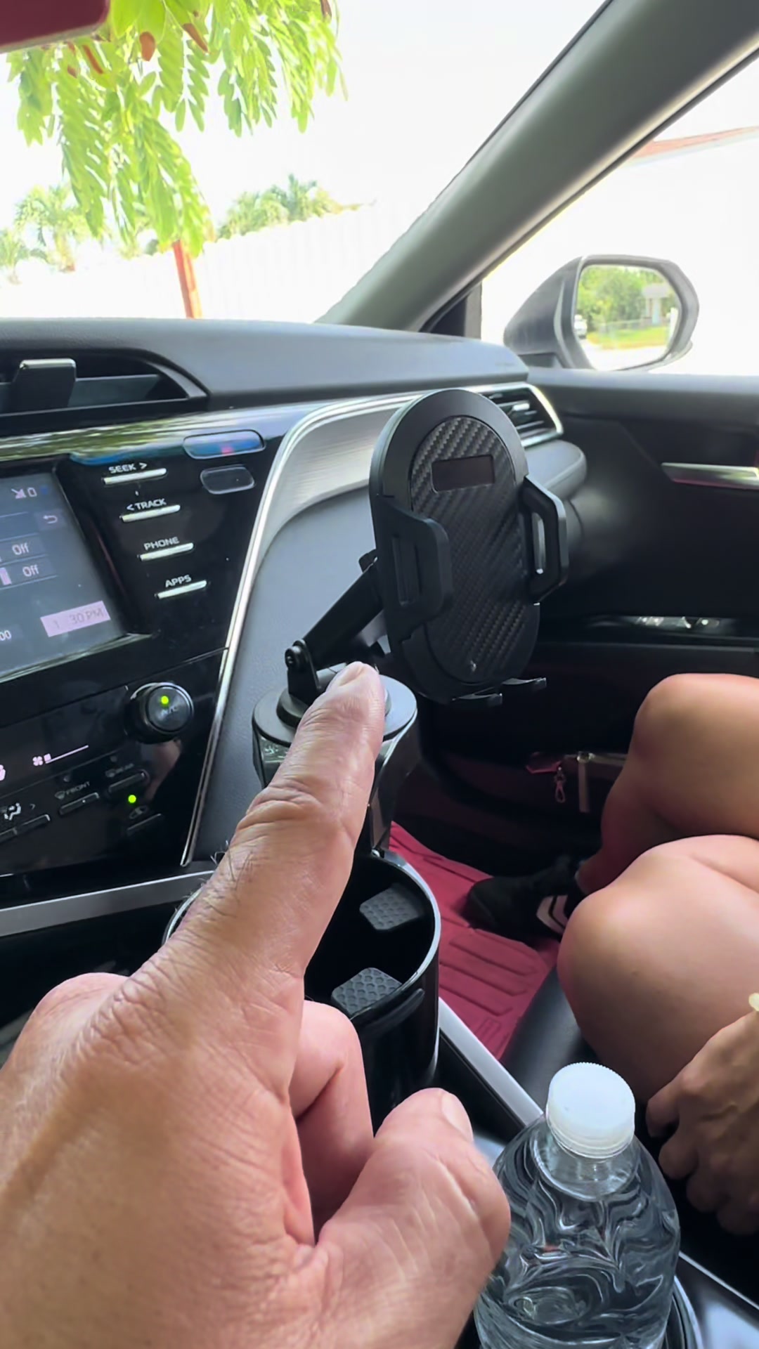 TikTok post by @davidmademebuyit for JoyTutus. Caption reads: [...] cup holder phone mount combo yet by....