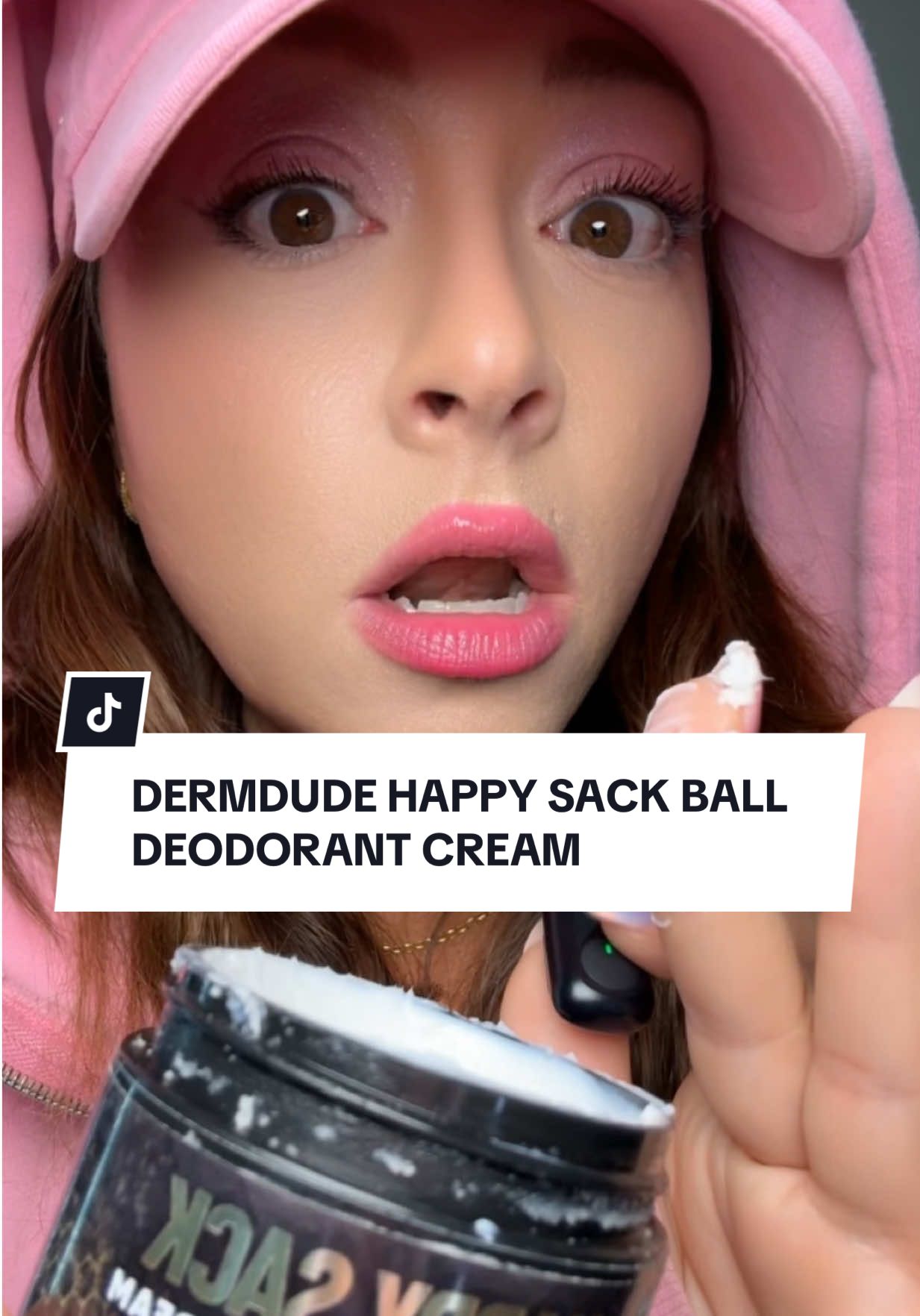 TikTok post by @ablondegirlsambition for Derm Dude. Caption reads: [...] #mensgrooming #tiktokshopcreatorpicks @Derm....